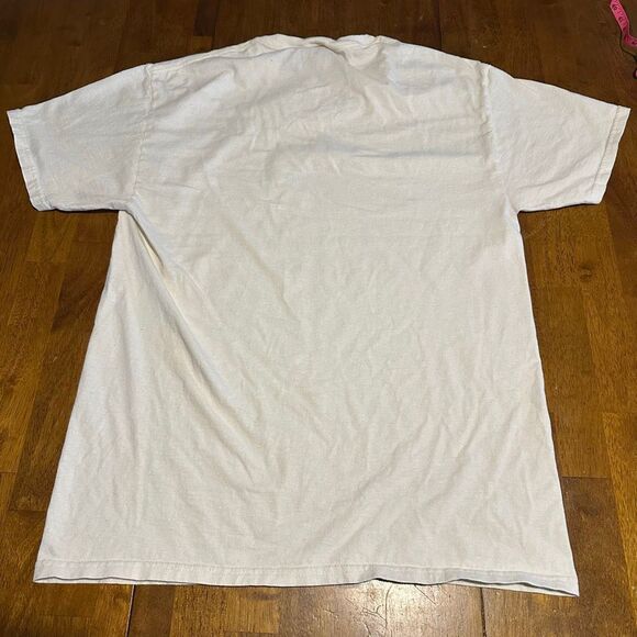 Guinness Lovely Day T-Shirt Beige Vintage Style Graphic Print Mens Size M - Picture 4 of 7